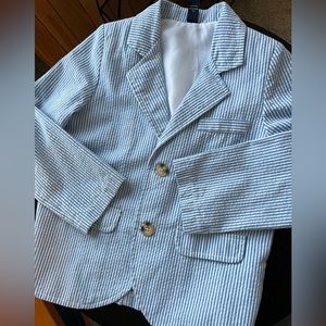 Seersucker Boys Suit Jacket